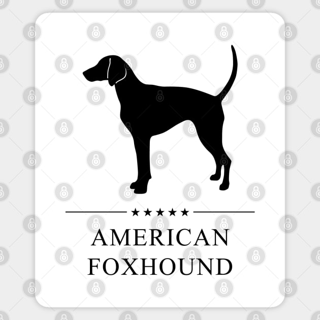 American Foxhound Black Silhouette Sticker by millersye